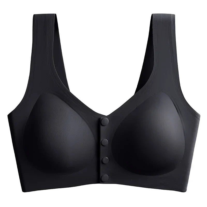 Button Soft Second-skin Bra