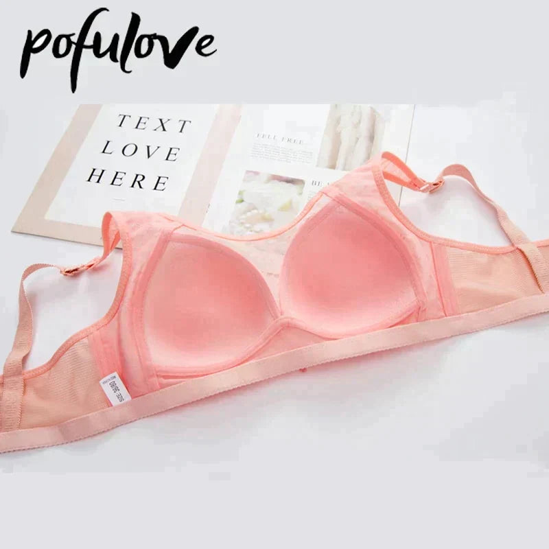 Floral Bralette Wireless Seamless Underwear