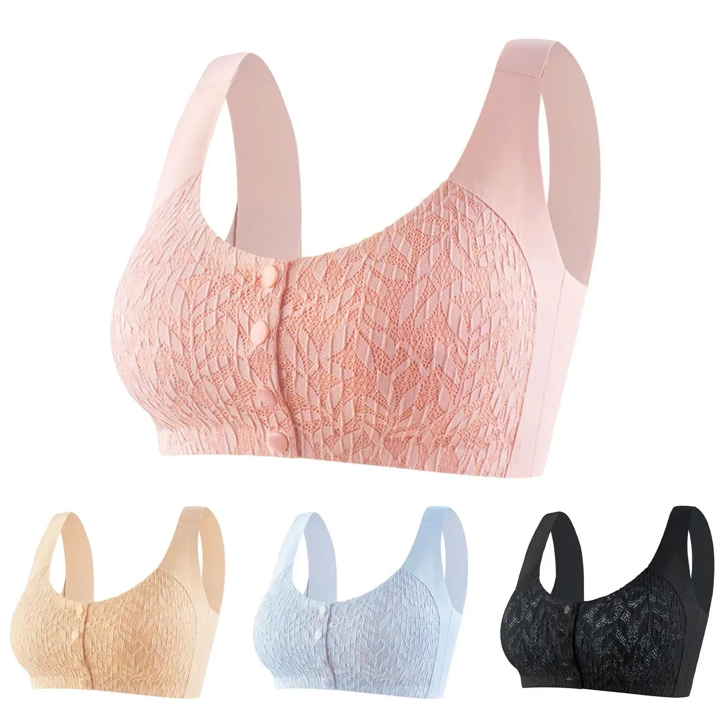 Without Rims Vest Lace Bra