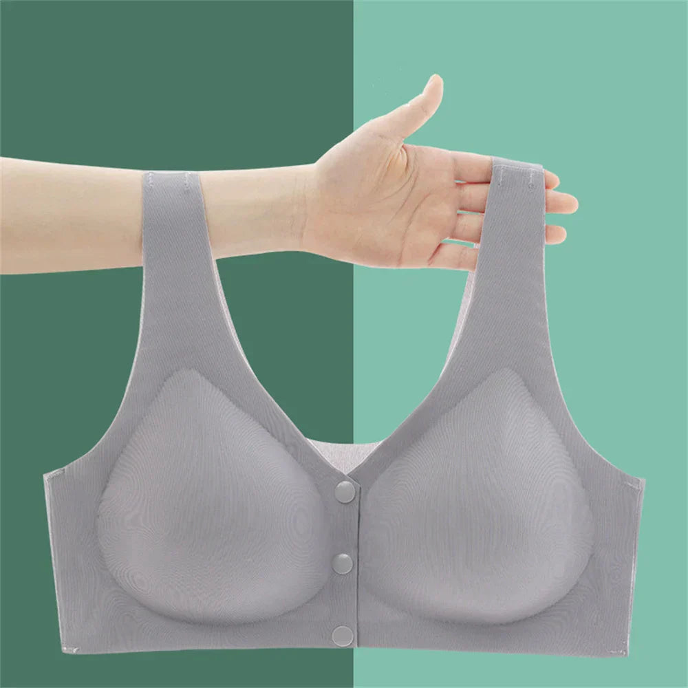 Button Soft Second-skin Bra