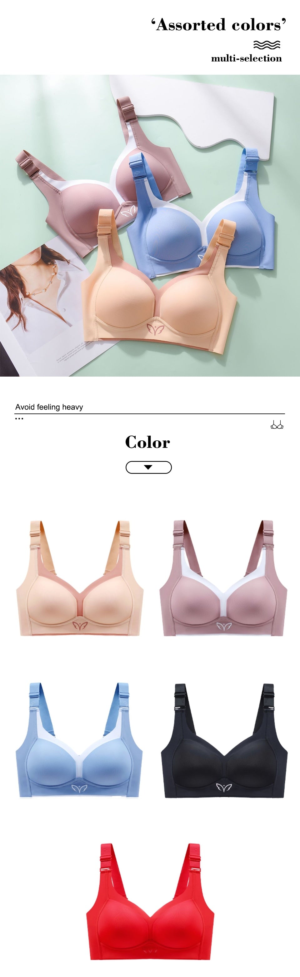 FallSweet Seamless Bras for Women