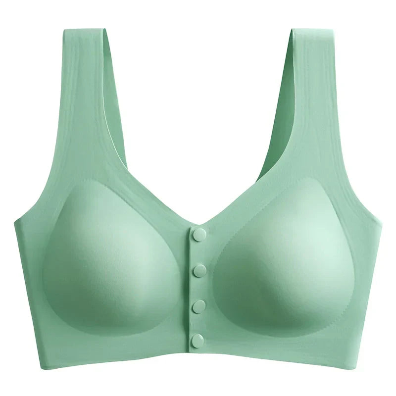 Button Soft Second-skin Bra